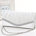 Chain Shoulder Women Satin Envelope Clutch Evening Bag